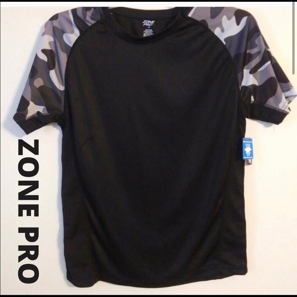Zone Pro Black Camo Short Sleeve Shirt